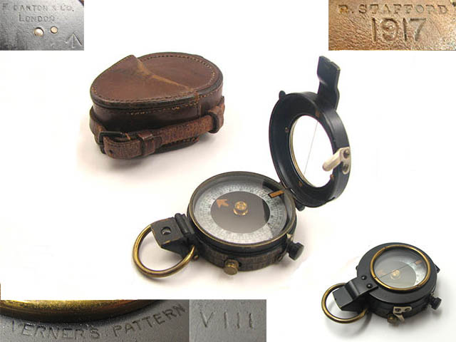 WW1 Verners MKV III marching compass by F. Darton & Co, London